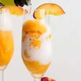 Frozen Peach Bellini – Fit Foodie Finds