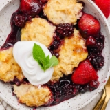 Mixed Berry Cobbler – Fit Foodie Finds