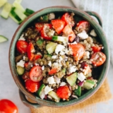 Greek Lentil Salad [Gets Better with Time!]